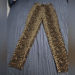 Vixen leopard cigarette pants xs